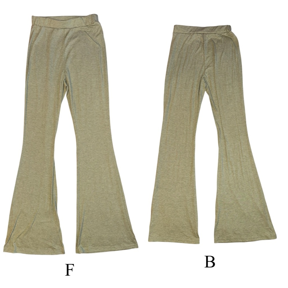 SHEIN Olive Green Flare Pant